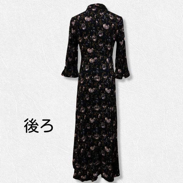 ZARA(ザラ)の♡ZARA WOMAN　ザラウーマン　花柄ワンピース　美品　フレアワンピース レディースのワンピース(ロングワンピース/マキシワンピース)の商品写真