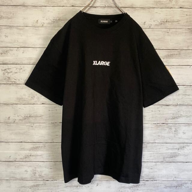 XLARGE(エクストララージ)の【人気デザイン】エクストララージ☆刺繍センターロゴビックサイズブラックTシャツ メンズのトップス(Tシャツ/カットソー(半袖/袖なし))の商品写真