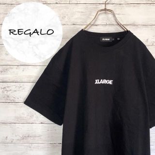 エクストララージ(XLARGE)の【人気デザイン】エクストララージ☆刺繍センターロゴビックサイズブラックTシャツ(Tシャツ/カットソー(半袖/袖なし))