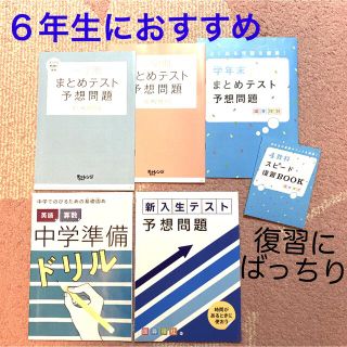 チャレンジ6年生　まとめテスト予想問題　中学準備(語学/参考書)