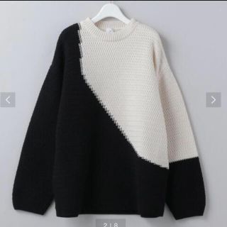 ビューティアンドユースユナイテッドアローズ(BEAUTY&YOUTH UNITED ARROWS)の【6（ROKU）】BICOLOR KNIT PULLOVER(ニット/セーター)