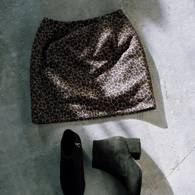 SLY(スライ)のヒョウ柄スカート  新品未使用タグ付き レディースのスカート(ミニスカート)の商品写真