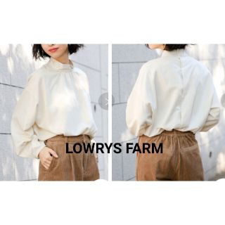 ローリーズファーム(LOWRYS FARM)のローリーズファーム スタンドブラウス 長袖ブラウス ハイネック バックボタン(シャツ/ブラウス(長袖/七分))