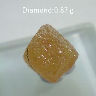0.87g イエローダイヤモンド 天然ダイヤモンド原石-