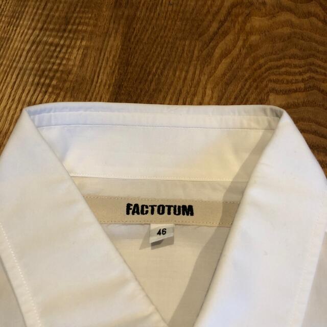 FACTOTUM(ファクトタム)のFACTOTUM ファクトタム シャツ 白 長袖 46 メンズのトップス(シャツ)の商品写真