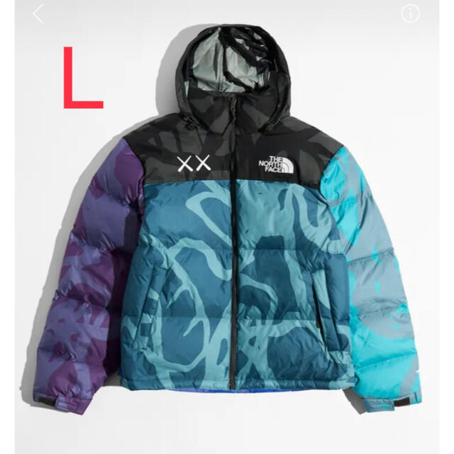 THE NORTH FACE(ザノースフェイス)のL north face nuptse KAWS ノースフェイス ヌプシ  メンズのジャケット/アウター(ダウンジャケット)の商品写真