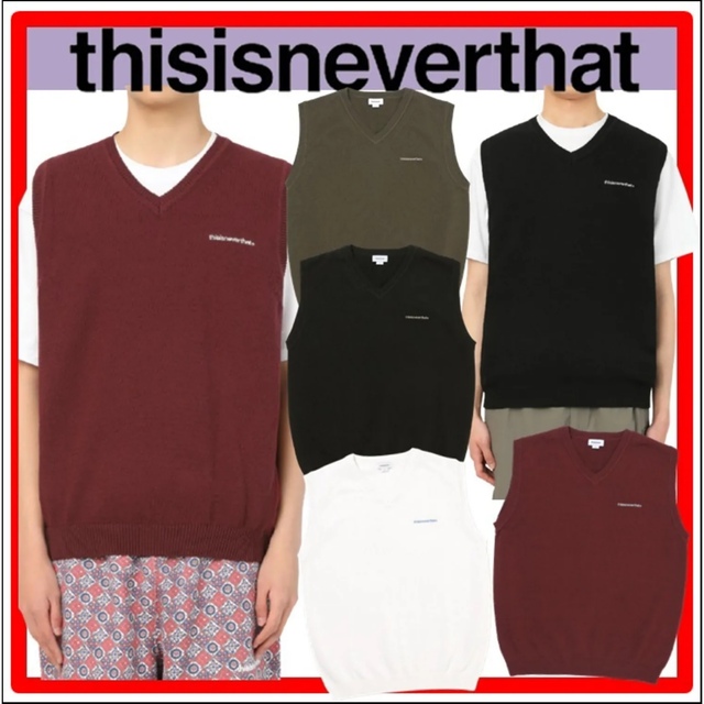 thisisneverthat(ディスイズネバーザット)のthisisneverthat ベスト　ニット メンズのトップス(ニット/セーター)の商品写真