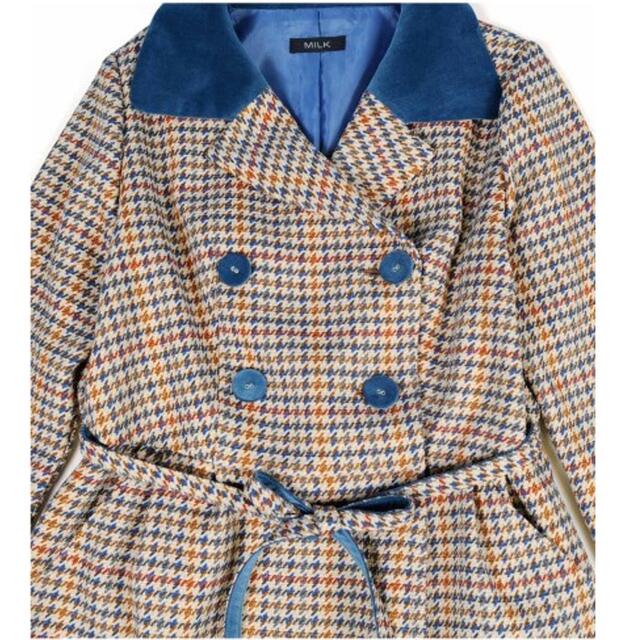 新品未使用タグ付き MILK Miss Watson OP ベージュ×サックス 新品未使用タグ付き MILK Miss Watson OP ベージュ×サックス