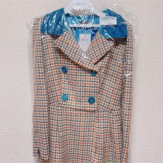 新品未使用タグ付き MILK Miss Watson OP ベージュ×サックス 新品未使用タグ付き MILK Miss Watson OP ベージュ×サックス