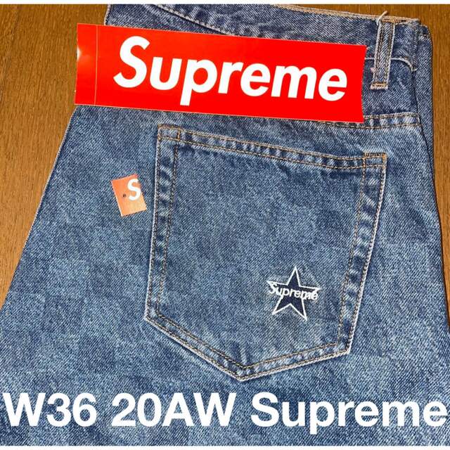 Supreme - W36 20AW Supreme Regular Jean ジーンズ チェッカー Supreme - W36 20AW Supreme Regular Jean ジーンズ チェッカー