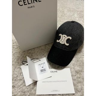 セリーヌ(celine)のCELINE トリオンフ　ベースボールキャップ　Mサイズ(キャップ)