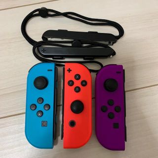 Nintendo Switch - ジョイコン ジャンク 3個セット ストラップ 2個