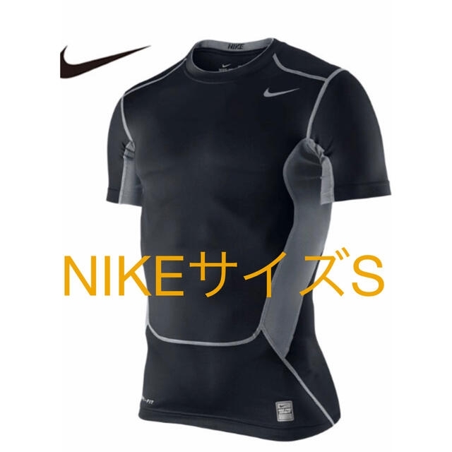 NIKE(ナイキ)のNIKE  新品　コンプレッションウェア　シャツ　黒S スポーツ/アウトドアのサッカー/フットサル(ウェア)の商品写真