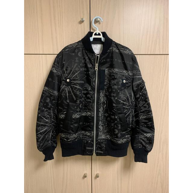 新品購入後試着のみの美品です【未使用】sacai × Dr.Woo MA1 Blouson 黒 サイズ1