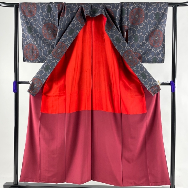 紬 美品 優品 155cm 62cm 正絹 【中古】 紬 美品 優品 155cm 62cm 正絹 【中古】
