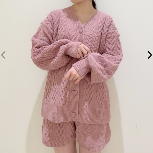正規品♡バレンタイン限定♡スフレハートアラン上下セット♡ピンク