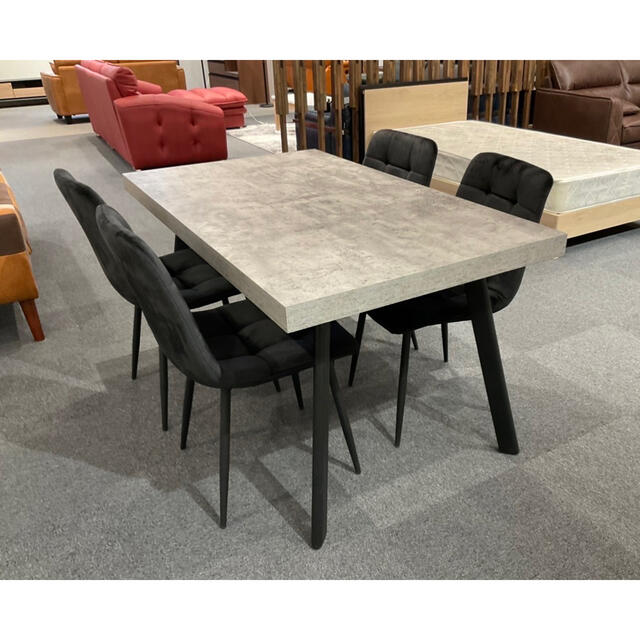 ダイニングテーブルセット 4人掛け グレー 未使用品 | www.jarussi.com.br