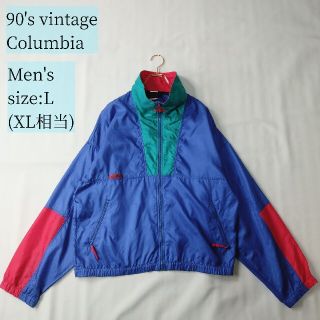 NUCLEUS 90s ナイロンジャケット　マルチカラー　ゆるだぼ　XL