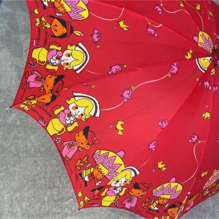 レトロ　雨傘　デトックス品(傘)