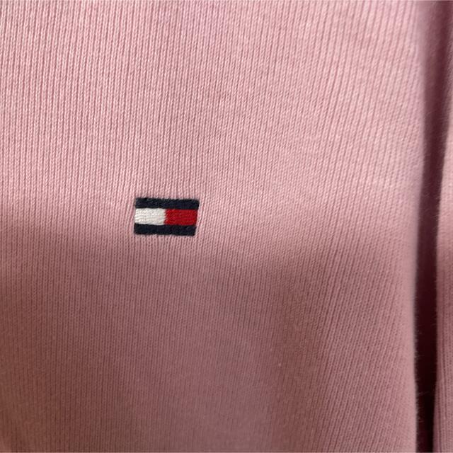 TOMMY HILFIGER(トミーヒルフィガー)のTOMMY HILFIGER ニット セーターVネック　 Lサイズ　ピンク レディースのトップス(ニット/セーター)の商品写真