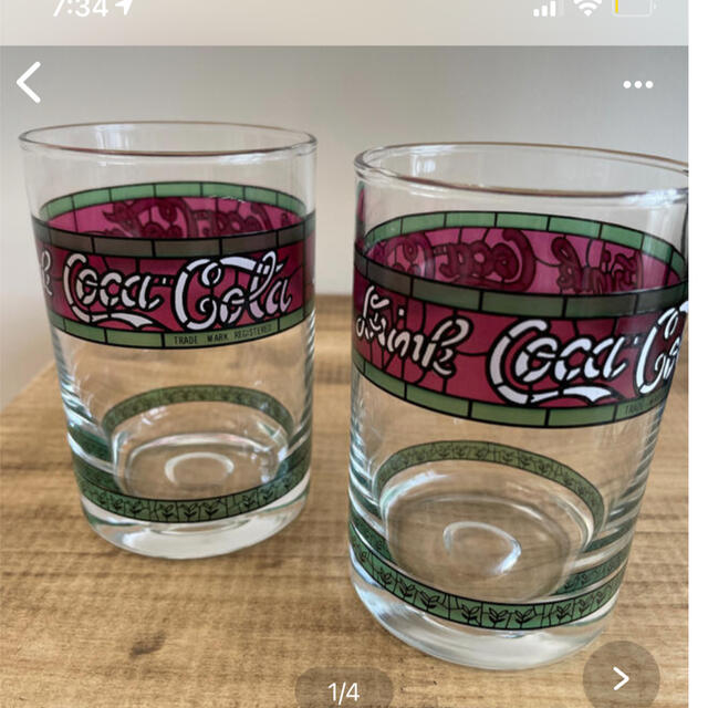 コカ・コーラ - コカコーラ グラス 昭和 レトロ (2個) の通販 by
