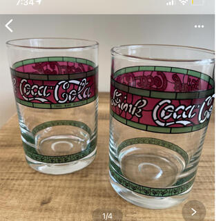 コカコーラ(コカ・コーラ)のコカコーラ　グラス　昭和　レトロ　(２個) (グラス/カップ)