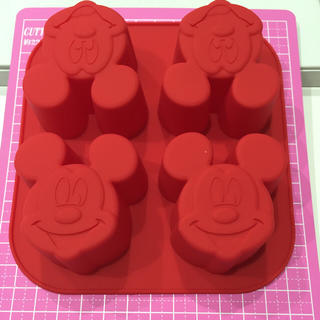 ディズニー(Disney)のミッキーマウス シリコン型(調理道具/製菓道具)
