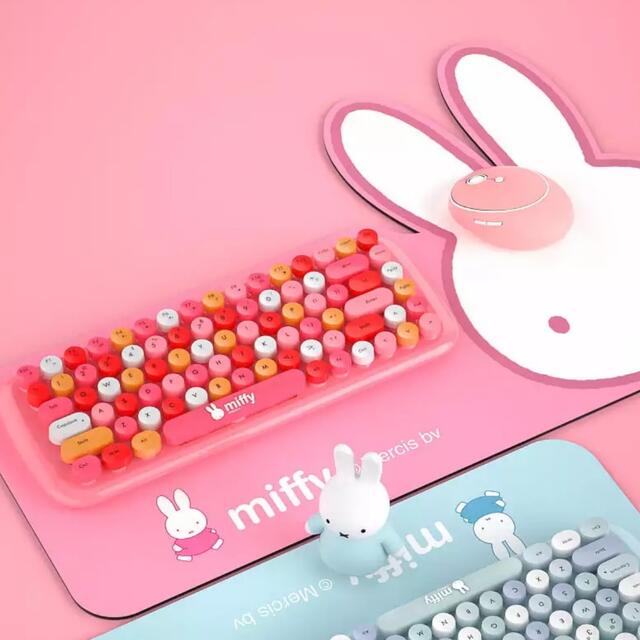 ミッフィー　MIPOW  miffy ワイヤレス キーボード　ピンク