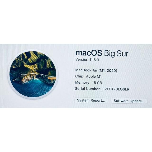 【USキーボード】MacBook Air M1 SSD256 GBメモリ16GB