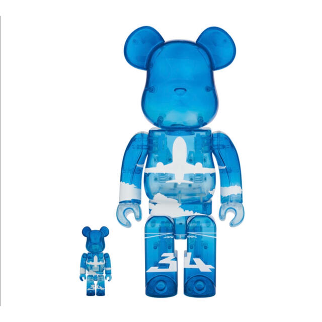 BE@RBRICK for ANA  ブルースカイ 100％ & 400％  エンタメ/ホビーのフィギュア(その他)の商品写真