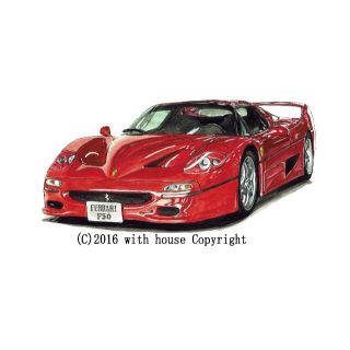 GC-1107フェラーリF355/F50限定版画直筆サイン額装●作家平右ヱ門