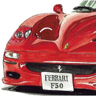 Ferrari - GC-618フェラーリF50限定版画サイン有額装済作家平右ヱ門の ...
