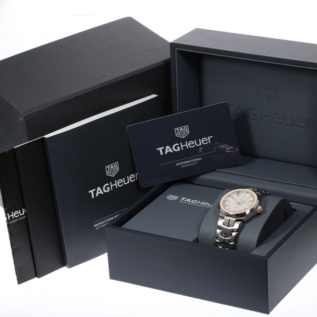 TAG Heuer(タグホイヤー)の☆美品★箱・保証書付き【TAG HEUER】タグホイヤー リンク デイト WBC1317 クォーツ レディース【ev10】 レディースのファッション小物(腕時計)の商品写真