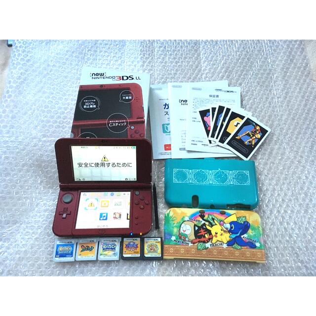 【星のカービィソフト付】NEWニンテンドー3DS LL メタリックレッド　本体