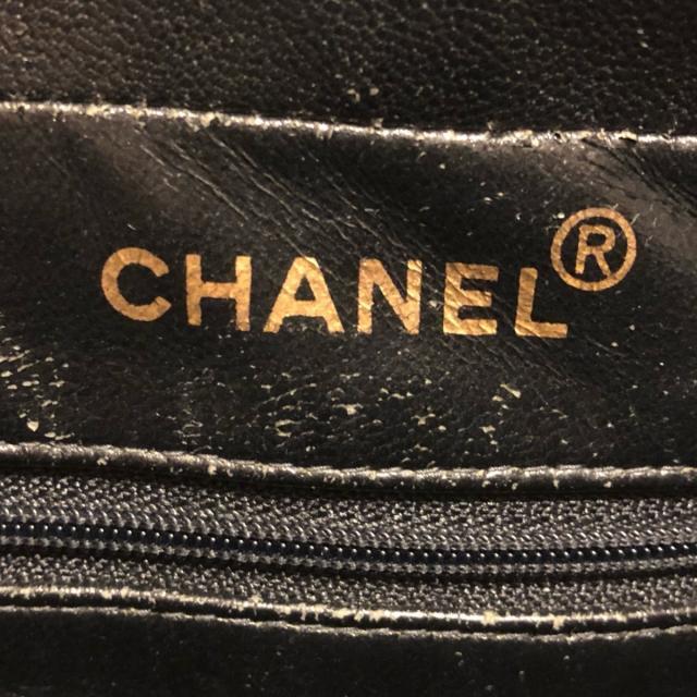 CHANEL(シャネル)のシャネル ハンドバッグ - 黒×白 コットン レディースのバッグ(ハンドバッグ)の商品写真