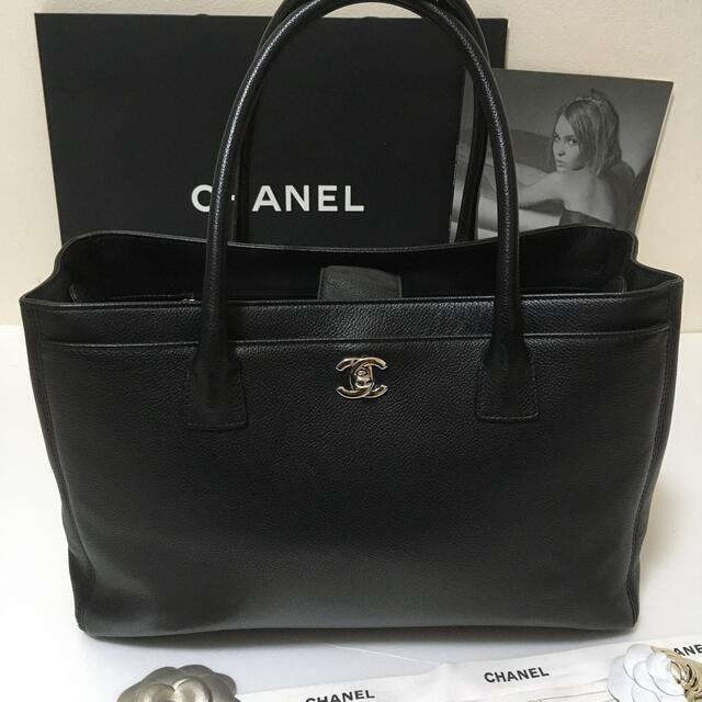 希少　極美品　CHANEL エグゼクティブトート　スモール　ブラック