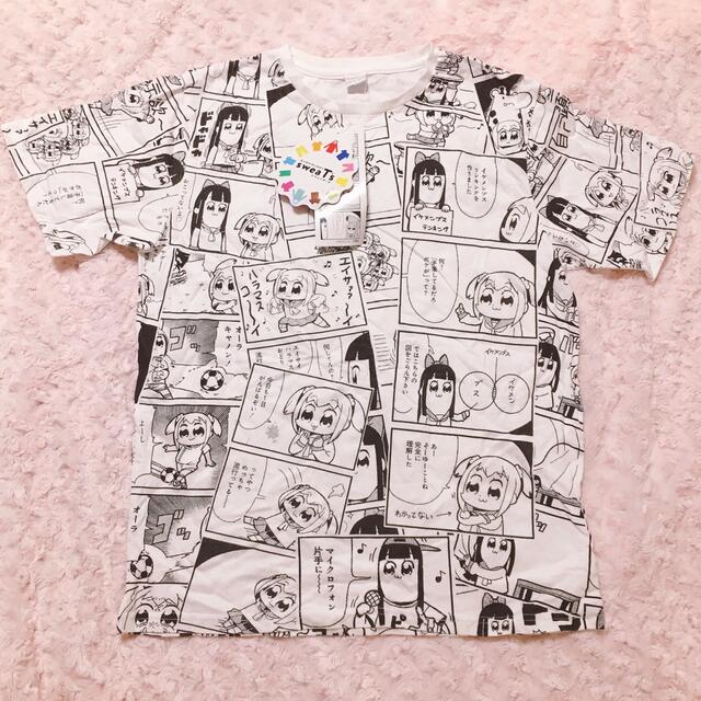 しまむら(シマムラ)のポプテピピック Tシャツ メンズのトップス(Tシャツ/カットソー(半袖/袖なし))の商品写真