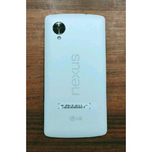 LG Electronics(エルジーエレクトロニクス)の匿名配送　初期化済　Nexus5 ホワイト　ymobile スマホ/家電/カメラのスマートフォン/携帯電話(スマートフォン本体)の商品写真