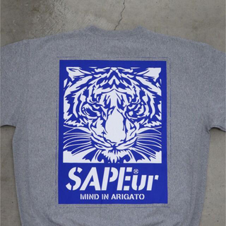 SAPEur サプール UofS TIGER SWEAT グレー XXL