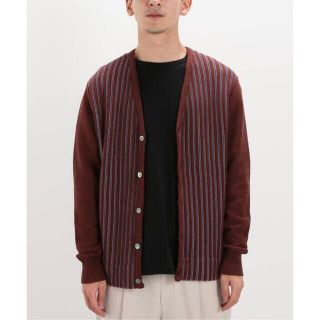 ステューシー(STUSSY)のstussy Stripe cardigan  (L)(カーディガン)