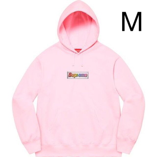 シュプリーム(Supreme)のBling Box Logo Hooded Sweatshirt Pink(パーカー)