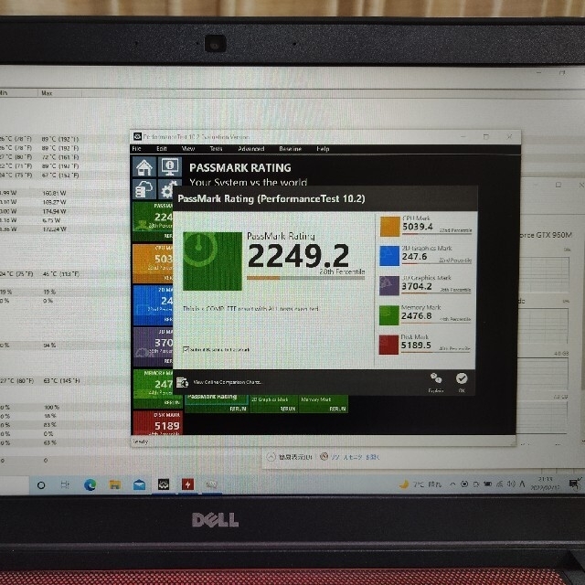 ゲーミングノート dell Inspiron 15 7559 RAM 16GB