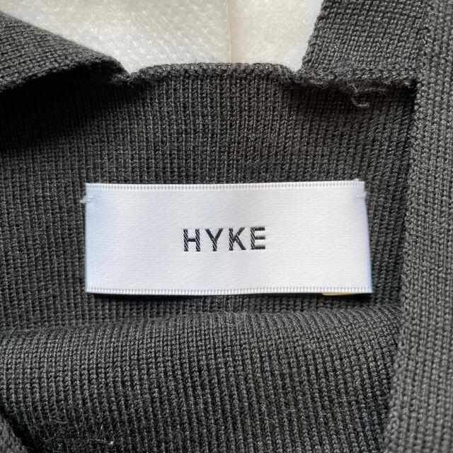 カラーⓁ HYKE - HYKE 2021SS ニットベスト 黒 美品の通販 by とろろ's
