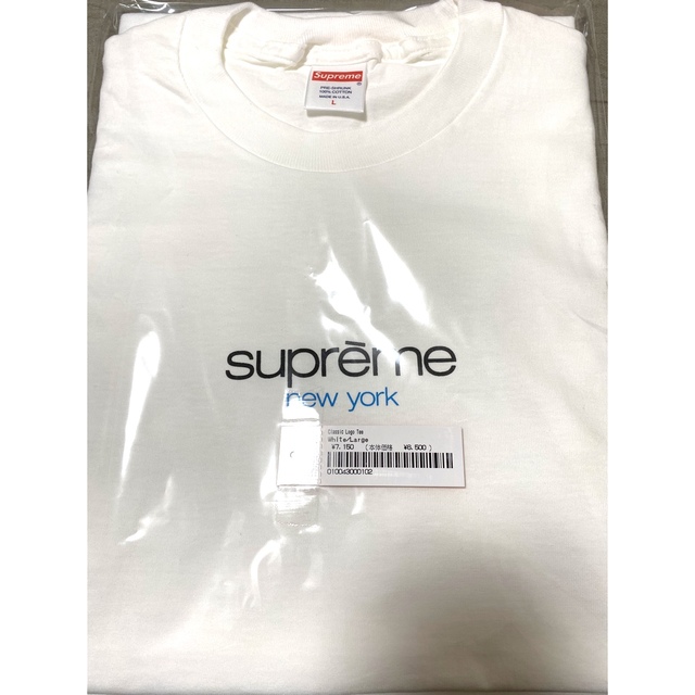 Supreme(シュプリーム)の22SS Supreme Classic Logo Tee L white 白 メンズのトップス(Tシャツ/カットソー(半袖/袖なし))の商品写真