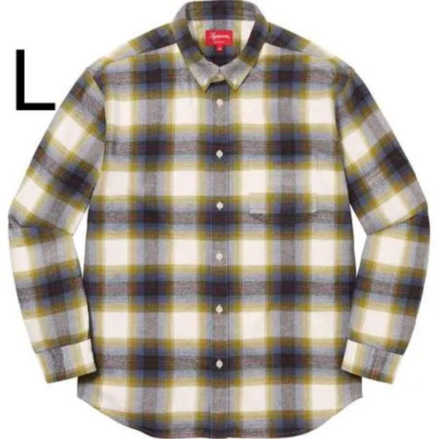 Supreme Brushed Plaid Flannnel Shirt L