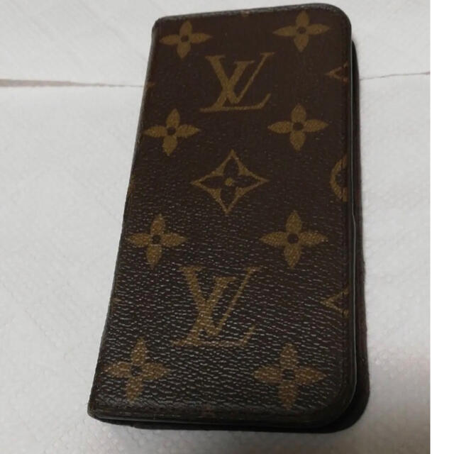 LOUIS VUITTON(ルイヴィトン)のルイヴィトン スマホケース 本物 モノグラム 中古 スマホ/家電/カメラのスマホアクセサリー(iPhoneケース)の商品写真