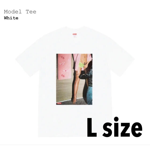絶対一番安い - Supreme Supreme Lサイズ White Tee Model Tシャツ/カットソー(半袖/袖なし)