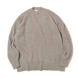 コモリ(COMOLI)のcomoli コモリ 21aw カシミヤ ニット ベージュ(ニット/セーター)