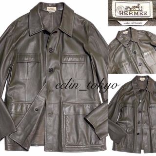 エルメス ジャケットコート レザージャケット/革ジャン(メンズ)の通販 ...