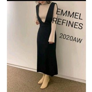 ユナイテッドアローズ(UNITED ARROWS)のEMMEL REFINES エメルリファインズ★カルゼバックフレアジャンスカ(ロングワンピース/マキシワンピース)